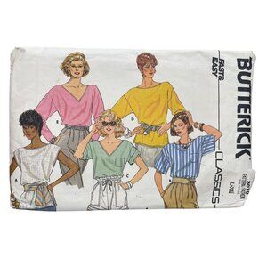 80s Butterick 3070 Sewing Pattern Size Large-XL Misses Top Loose Fit CUT